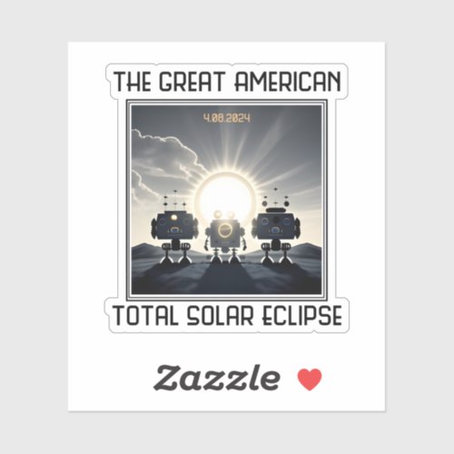 Robot Eclipse Sticker