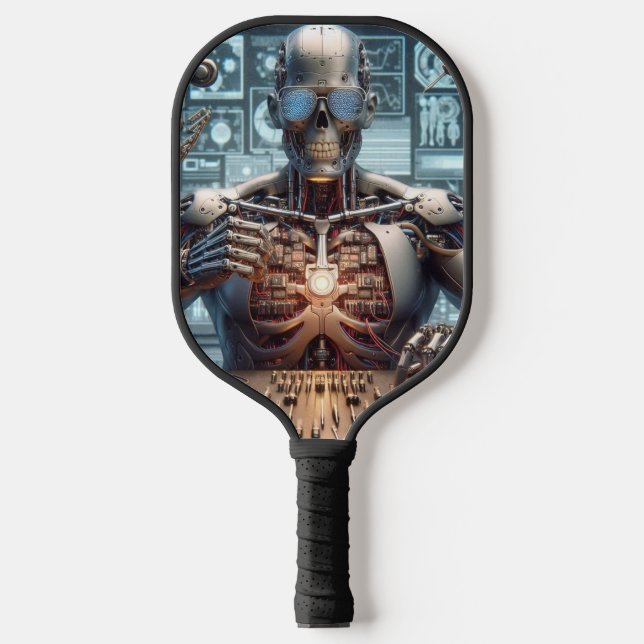 Robot Engineer Pickleball Paddle (Front)