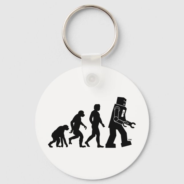 Robot Evolution Keychain (Front)