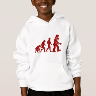 Robot Evolution of man into robot Hoodie