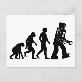 Robot Evolution Postcard