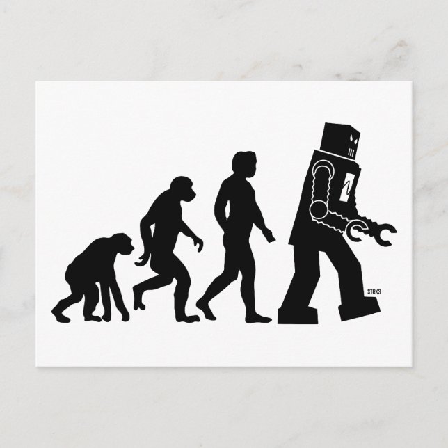 Robot Evolution Postcard (Front)