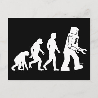 Robot Evolution Postcard