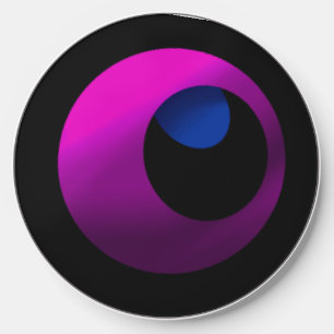Robot eye purple wireless charger