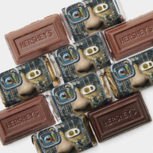robot face hershey's miniatures