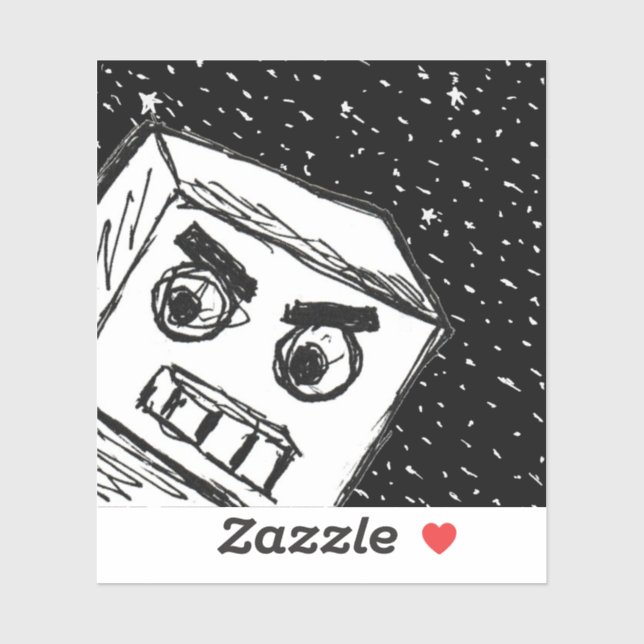 Robot Fast KARL the Custom-Cut Vinyl Sticker (Sheet)