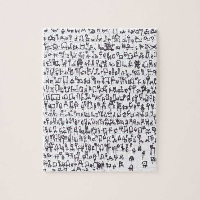 Robot Genome 001 Jigsaw Puzzle (Vertical)