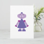 Robot girl cartoon (Standing Front)