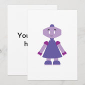 Robot girl cartoon (Front/Back)