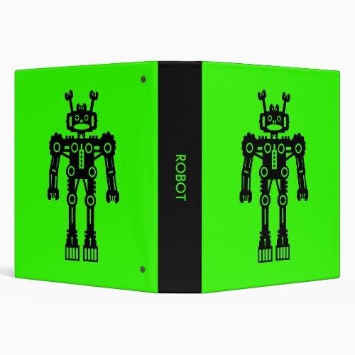 Robot _ Green 15in Binder