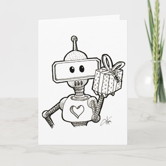 Robot Greeting Card (Front)