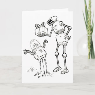 Robot Greeting Card - from one nerd to another