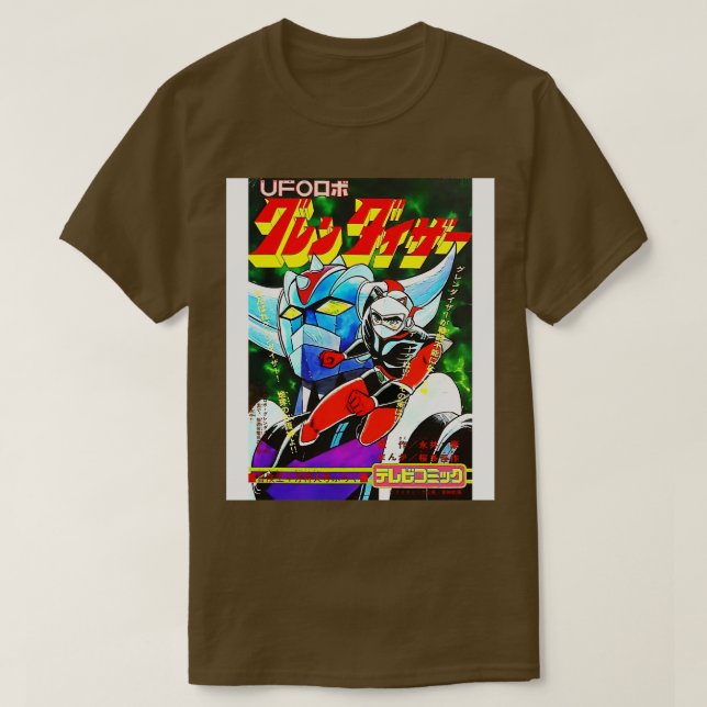 Robot Grendizer Goldrake Goldorak Duke Fleed T-Shirt (Design Front)
