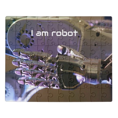 Robot hands jigsaw puzzle