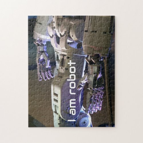 Robot hands jigsaw puzzle