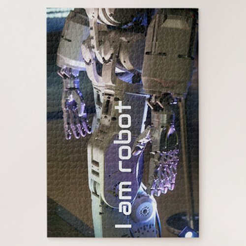 Robot hands jigsaw puzzle