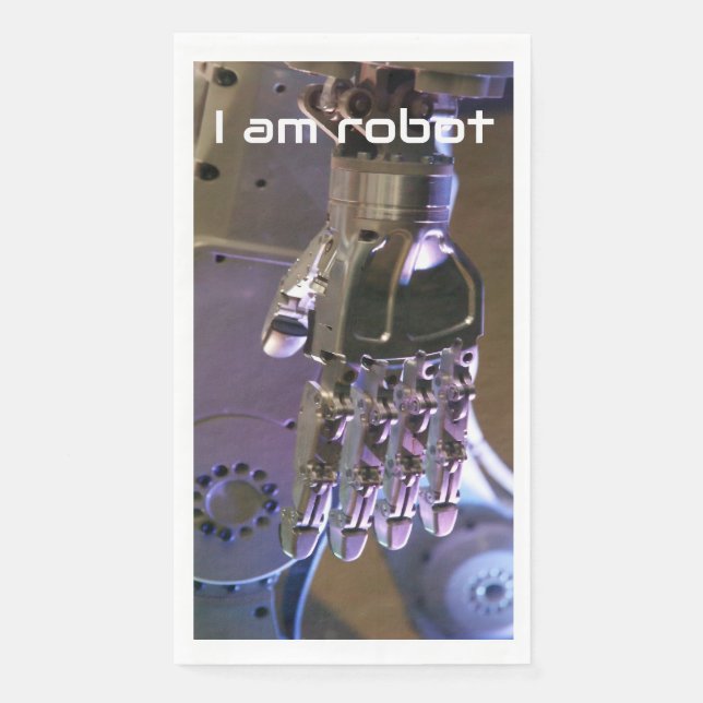 Robot hands  paper guest towels (Front)