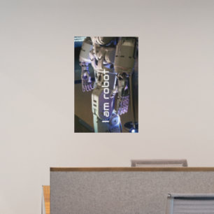Robot hands  wall decal 