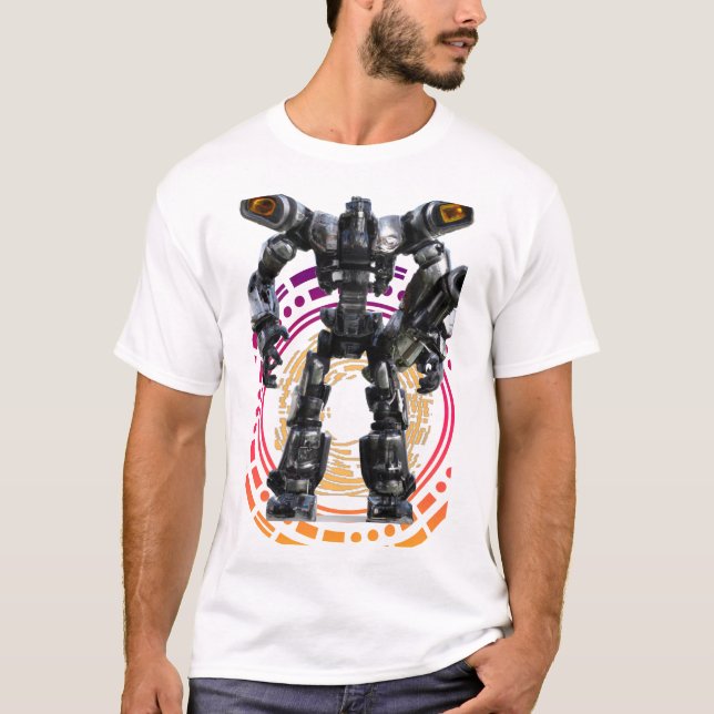 Robot Heavy Machinery Classic Terminator T-shirts (Front)