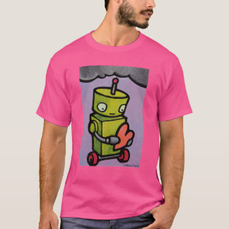Robot holding a Heart under a Cloud T-Shirt