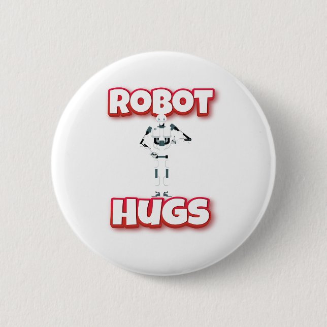 Robot Hugs Button (Front)