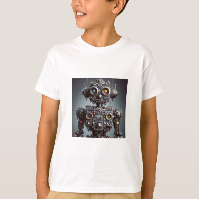 Robot-Inspired Boys' s T-Shirt (Front)