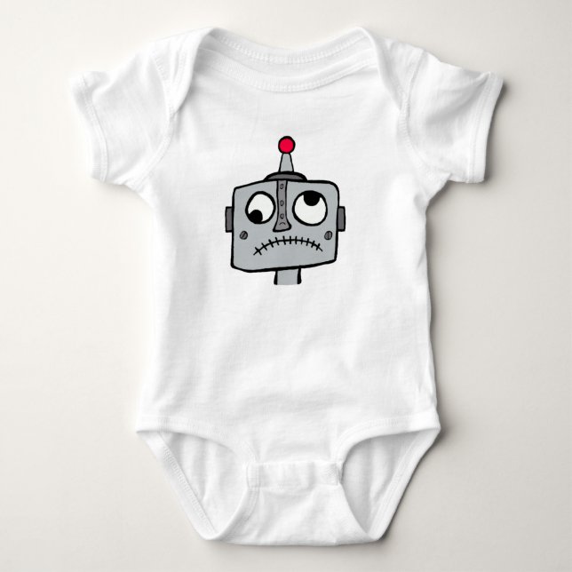 Robot Jeanie Baby One-sie Baby Bodysuit (Front)