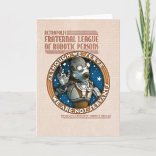 Robot Labor Union Greeting Card