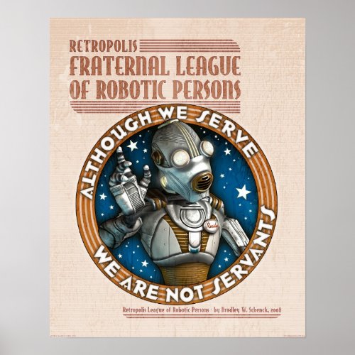 Robot Labor Union poster (16x20