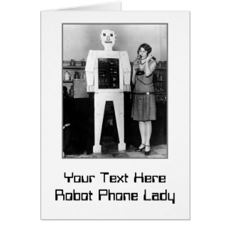 Robot, Lady, Phone Cards
