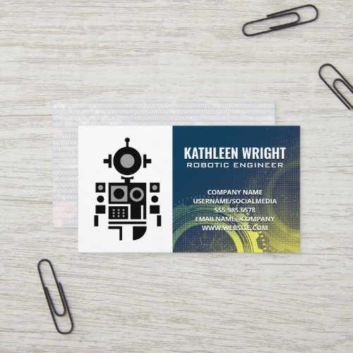 Robot Logo | Modern Technology | AI Business Card
