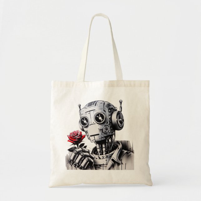 Robot Love 01 Tote Bag (Front)
