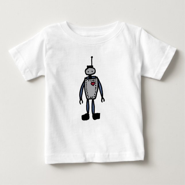 Robot Love baby or kid romper (Front)