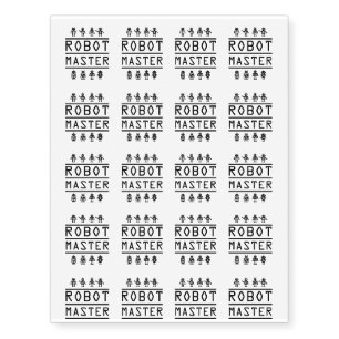 Robot Master Robotics Engineering Program Stream Temporary Tattoos