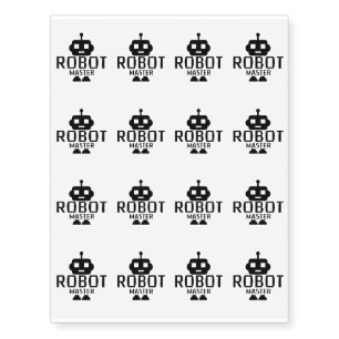 Robot Master Robotics Engineering Program Streamm Temporary Tattoos