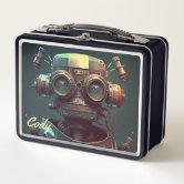 Robot Roll Call Metal Lunch Box