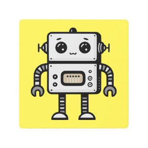 Robot Metal Print