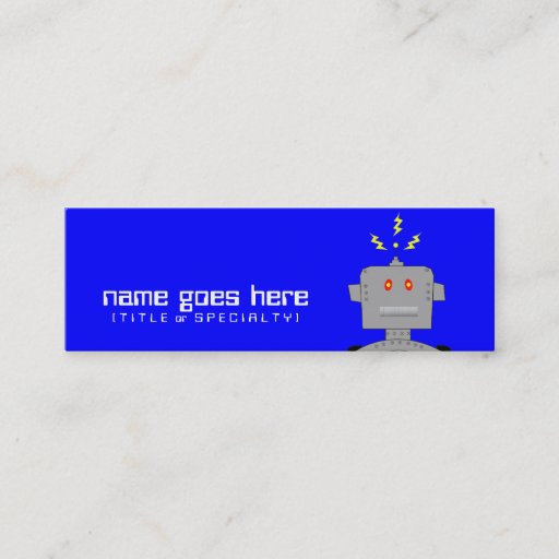 Customizable robot business card templates