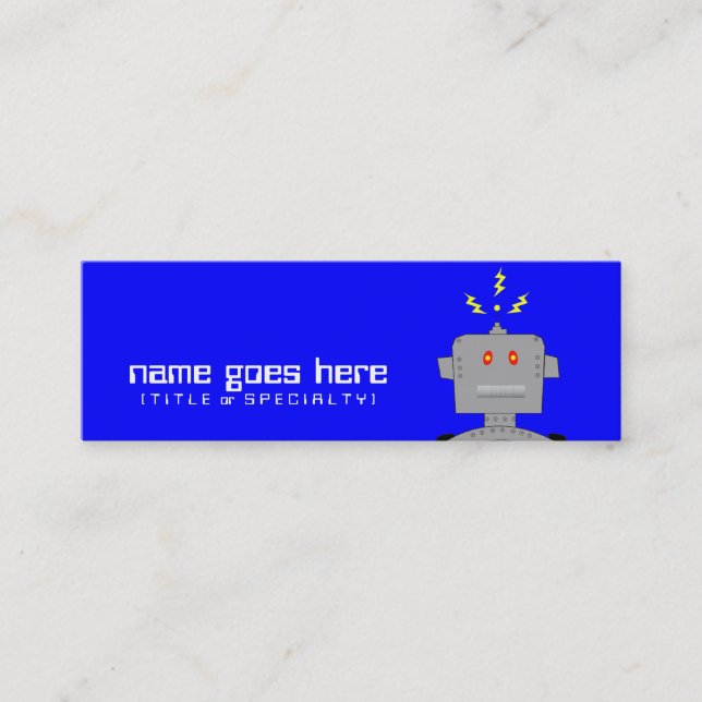 robot mini business card (Front)