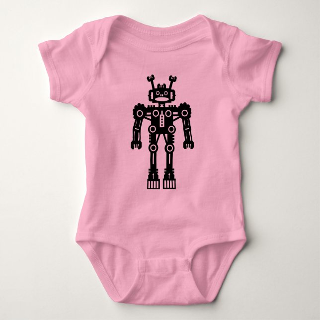 Robot Mk I - Customized Baby Bodysuit (Front)