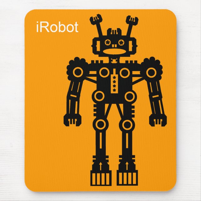 Robot Mk I (iRobot) - Orange Mouse Pad (Front)