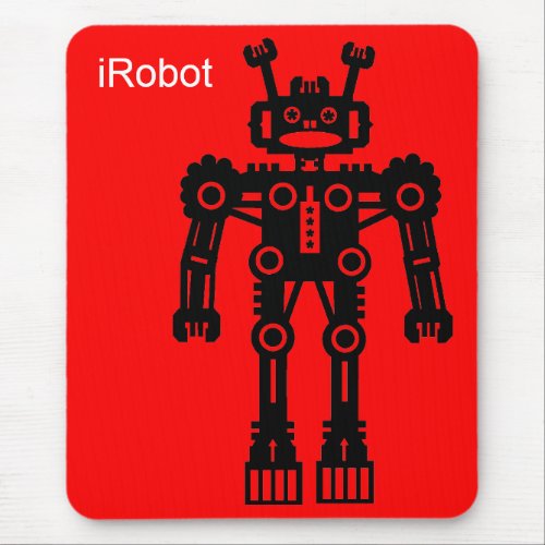 Robot Mk I iRobot _ Red Mouse Pad