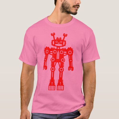Robot Mk I _ Red _ Customized T_Shirt
