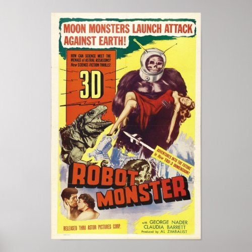 Robot Monster _ Vintage Sci_Fi Horror Movie Poster