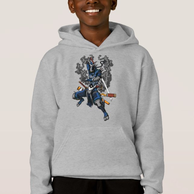 Robot Ninja Samurai Warrior Martial Arts Hoodie (Front)