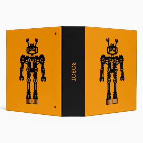 Robot _ Orange 20in Binder
