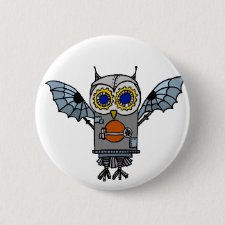 Robot Owl Button
