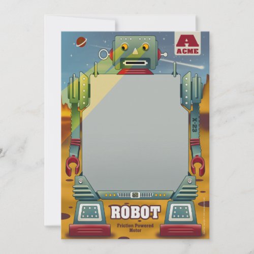 Robot Party Invitations