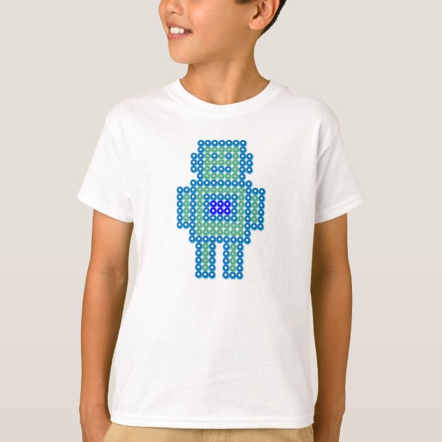 Robot Pattern #78 - PrinterKids T-Shirt (Front)