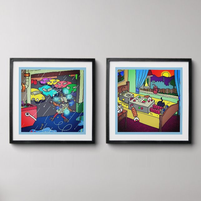 Robot photo tiles by dalDesignNZ (Front Set)